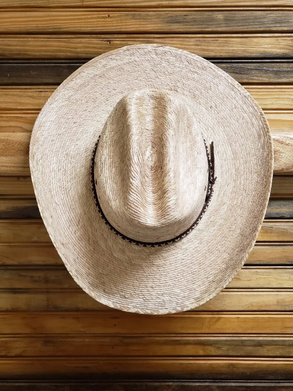 Lone Star Hats Carson 216PLV Palm Leaf Western Cowboy Hat Size 7 1/4